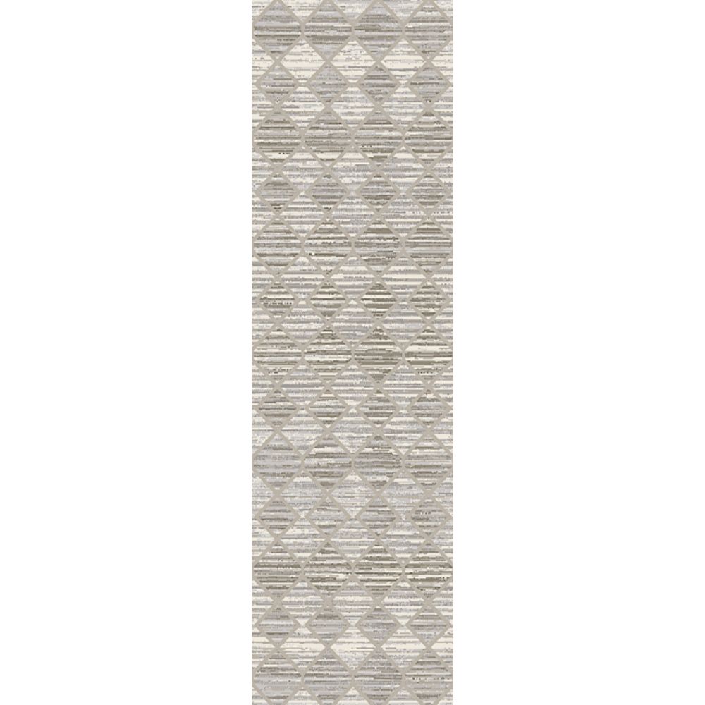 Dynamic Rugs 61798-095 Momentum 2.2 Ft. X 7.7 Ft. Finished Runner Rug in Ivory/Grey/Taupe